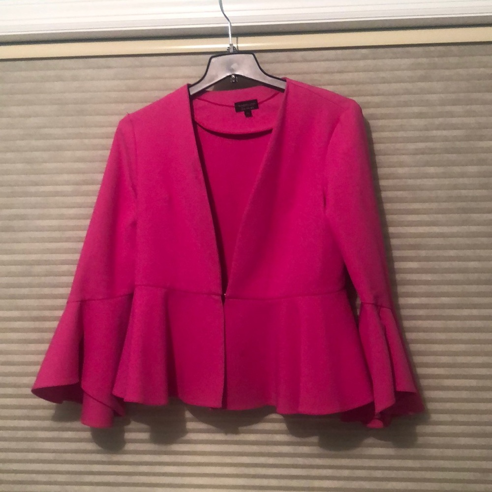 Top shop pink peblum jacket